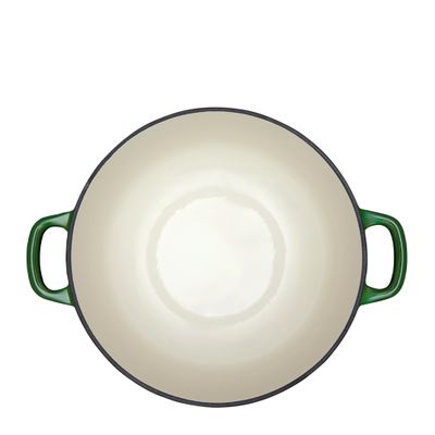 CASSEROLE RND GREEN 28CM/6.2LT MW