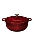 CASSEROLE RND MERLOT 28CM/6.2LT MW