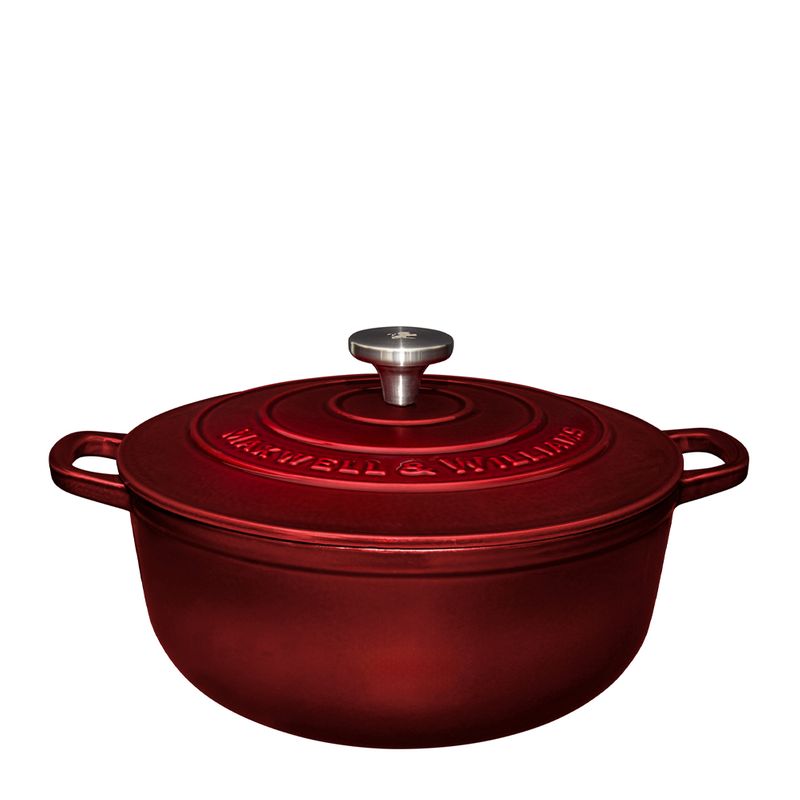 CASSEROLE RND MERLOT 28CM/6.2LT MW