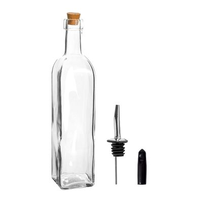 OLIVE OIL POURER BOTTLE W/CORK LID 500ML