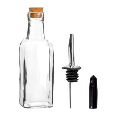 OLIVE OIL POURER BOTTLE W/CORK LID 170ML