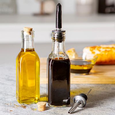 OLIVE OIL POURER BOTTLE W/CORK LID 170ML