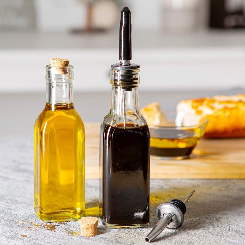 OLIVE OIL POURER BOTTLE W/CORK LID 170ML