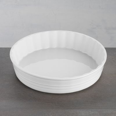 QUICHE DISH WHITE 25X5.5CM, SIGNATURE