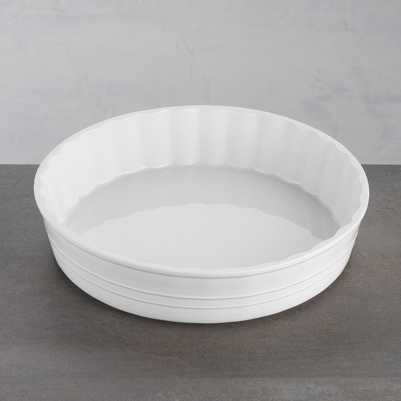 QUICHE DISH WHITE 25X5.5CM, SIGNATURE