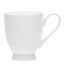 MUG FOOTED WHITE 310ML, ECOLOGY