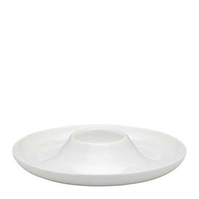 EGG PLATE 15CM WHITE, ECOLOGY
