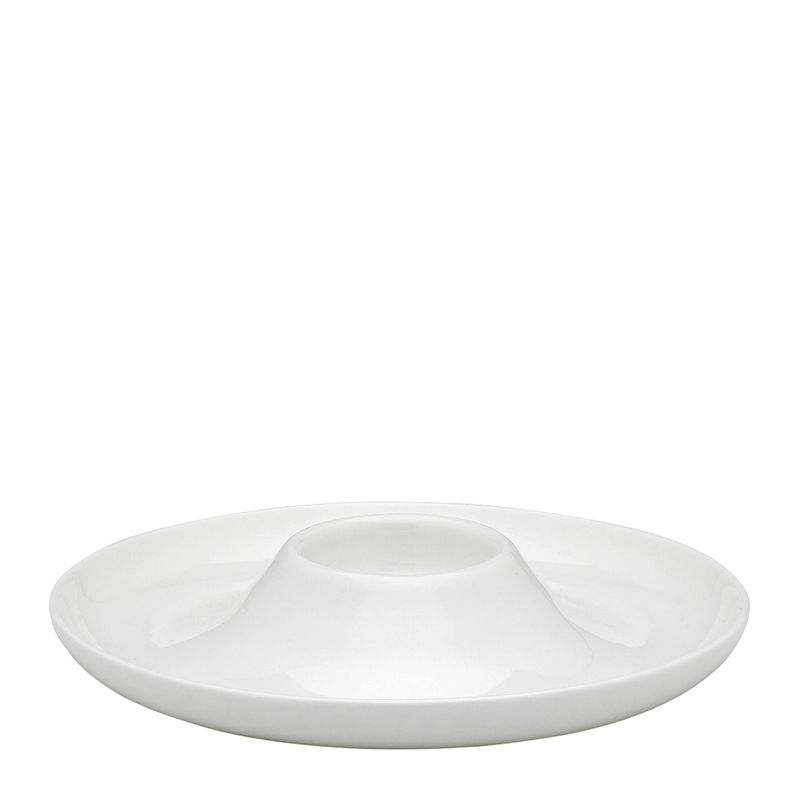 EGG PLATE 15CM WHITE, ECOLOGY
