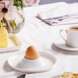 EGG PLATE 15CM WHITE, ECOLOGY