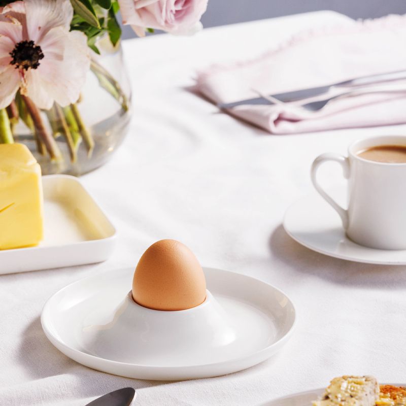 EGG PLATE 15CM WHITE, ECOLOGY
