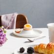 EGG PLATE 15CM WHITE, ECOLOGY