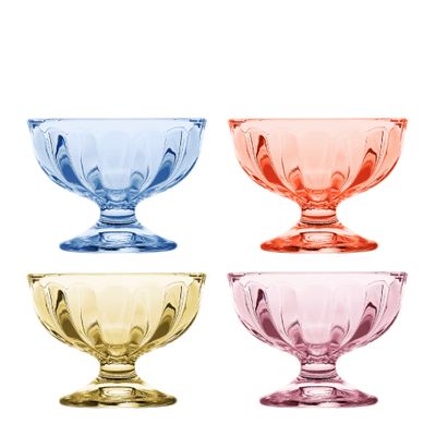 DESSERT/ICECREAM GLASS MIXED SET-4, PORTO