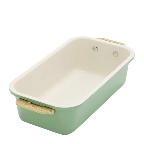 LOAF PAN W/HNDLS 23CM CREAM, GREENPAN