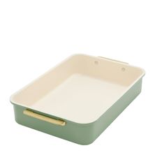 BAKING TRAY 30X25X6.5CM CREAM, GREENPAN