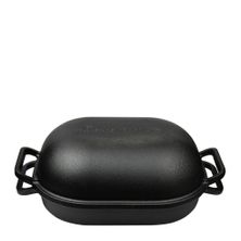 BREAD BAKING PAN CAST IRON/ENAMEL 39X26CM