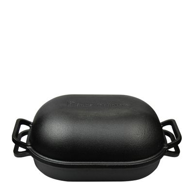 BREAD BAKING PAN CAST IRON/ENAMEL 39X26CM