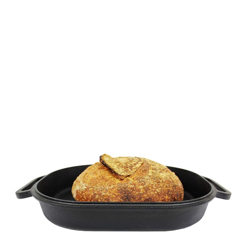 BREAD BAKING PAN CAST IRON/ENAMEL 39X26CM