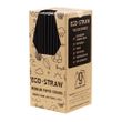 PAPER STRAW BLACK 205MM, AUSTRAW