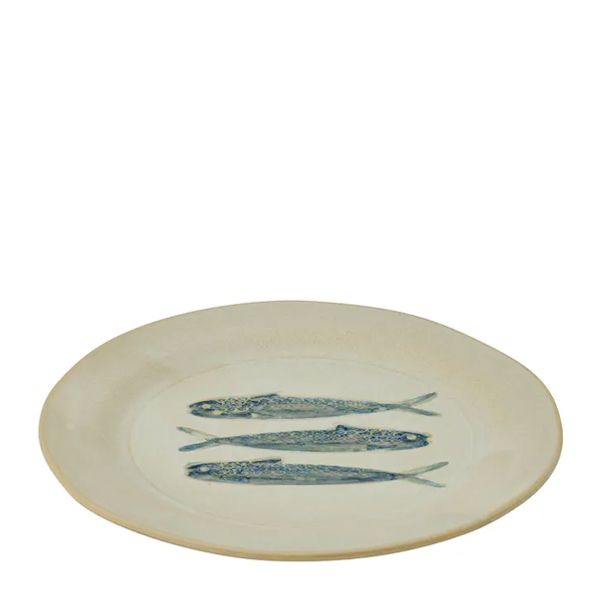 PLATTER RND IVORY/GREEN 27.5CM, RIVA