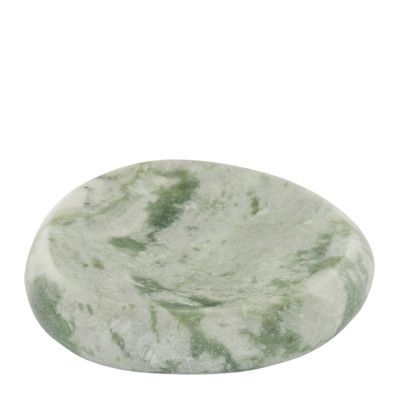 MARBLE DISH 13X13CM GREEN, MINERAL