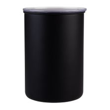 COFFEE CANISTER S/S VACUUM SEAL BLACK CASA BARISTA