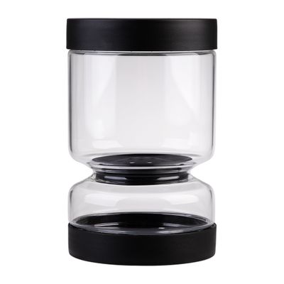 JAR PICKLE GLASS BLACK 1.1LTR