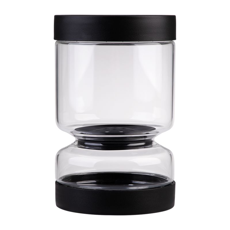JAR PICKLE GLASS BLACK 1.1LTR