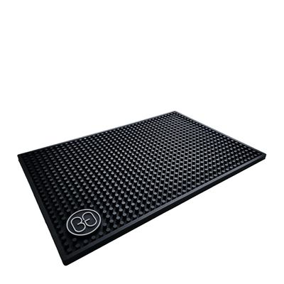 BAR SERVICE MAT RUBBER BLACK 45X30CM, BAR GEEK
