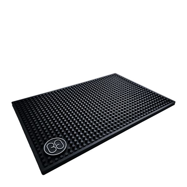 BAR SERVICE MAT RUBBER BLACK 45X30CM, BAR GEEK