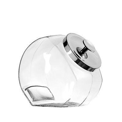 GLASS COUNTER TOP JAR W/LID