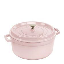 COCOTTE ROUND SORBET ROSE 24CM/3.8LT, STAUB