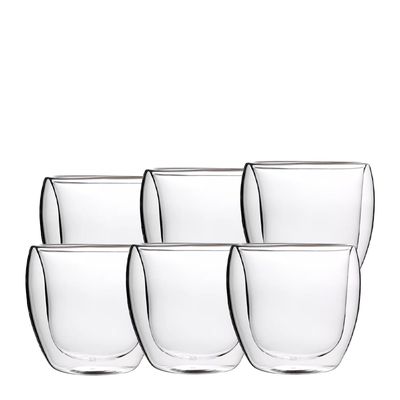 GLASS DOUBLE WALL 250ML 6PK, BEVANDE VERONA