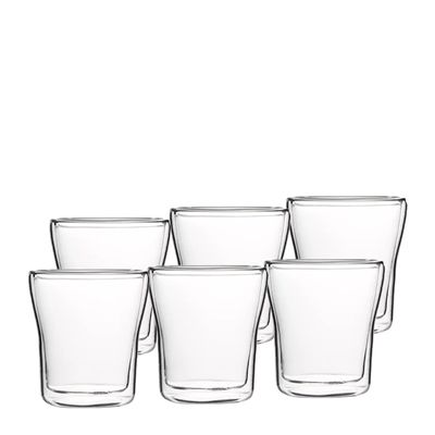 GLASS DOUBLE WALL 220ML 6PK, BEVANDE CAPRI