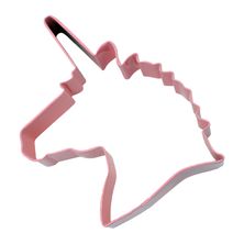 CUTTER COOKIE UNICORN HEAD 12CM PINK, R&M