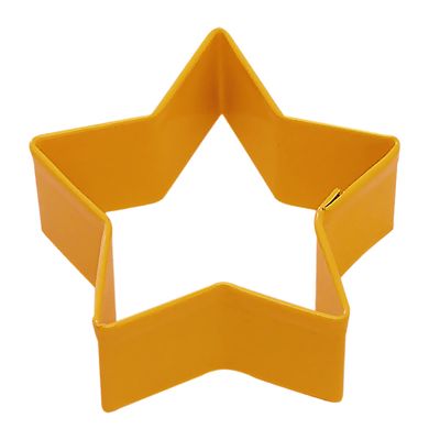 COOKIE CUTTER STAR 7CM YELLOW