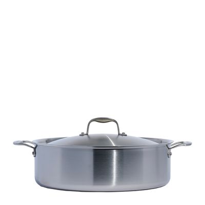 RONDEAU W LID 10QT S/S SHALLOW MADE IN