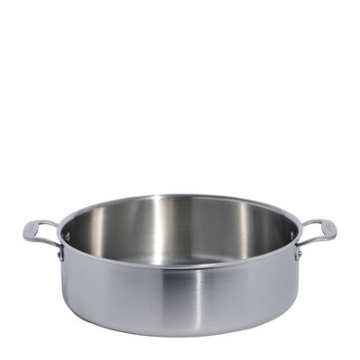 RONDEAU W LID 10QT S/S SHALLOW MADE IN