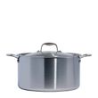 STOCKPOT W/LID 12LT STAINLESS CLAD MADE IN