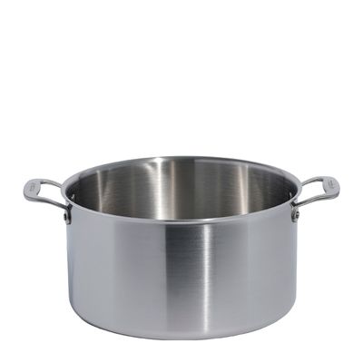 STOCKPOT W/LID 12LT STAINLESS CLAD MADE IN