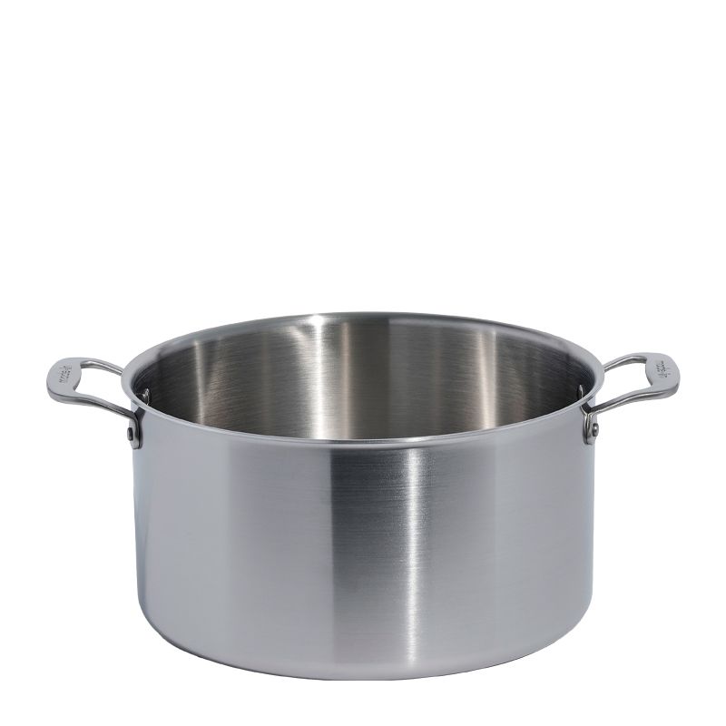 STOCKPOT W/LID 12LT STAINLESS CLAD MADE IN