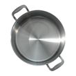 STOCKPOT W/LID 12LT STAINLESS CLAD MADE IN