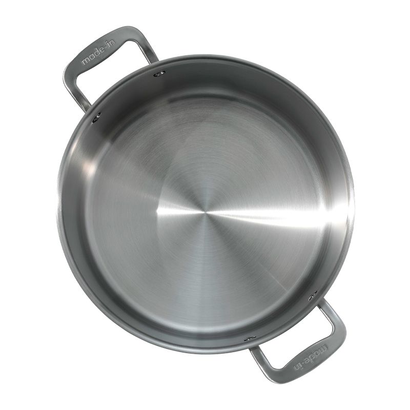 STOCKPOT W/LID 12LT STAINLESS CLAD MADE IN