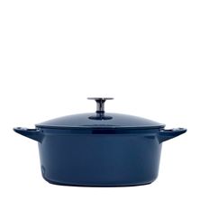 DUTCH OVEN RND 5.5QT ENAMELED C/IRON BLUE MADE IN