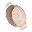 DUTCH OVEN OVAL 7.5QT ENAMELED C/IRON A/WHITE MADE IN
