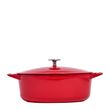 DUTCH OVEN OVAL 7.5QT ENAMELED C/IRON RED MADE IN