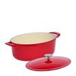 DUTCH OVEN OVAL 7.5QT ENAMELED C/IRON RED MADE IN