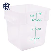 FOOD CONTAINER SQ OPAQUE 3.8L, KH