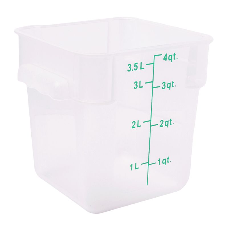 FOOD CONTAINER SQ OPAQUE 3.8L, KH