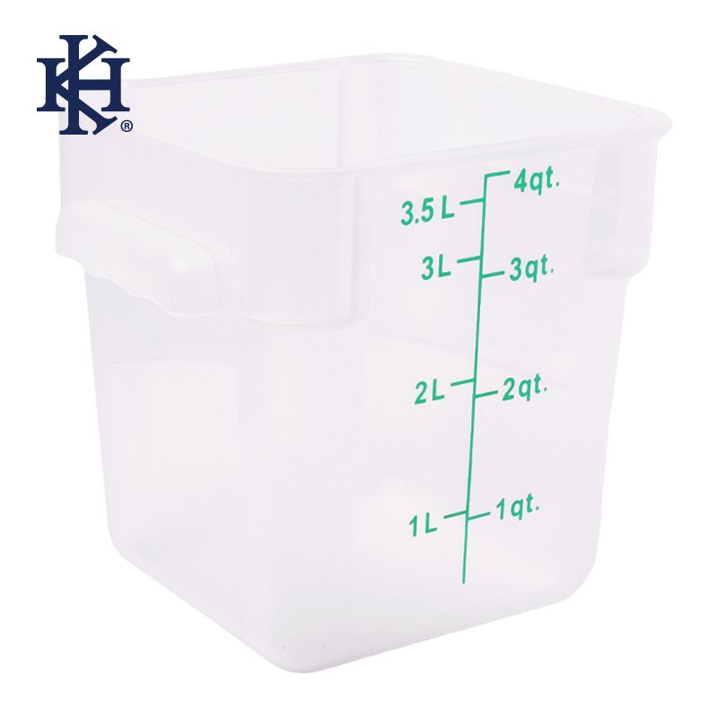 FOOD CONTAINER SQ OPAQUE 3.8L, KH