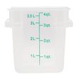 FOOD CONTAINER SQ OPAQUE 3.8L, KH